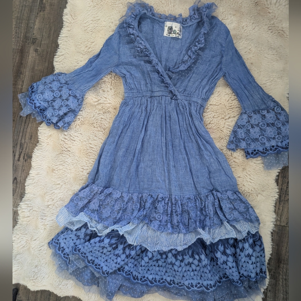 Vintage Cotton Ruffle Prairie Dress